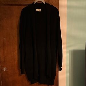 Universal Thread Women's Black Open-Front Cardigan